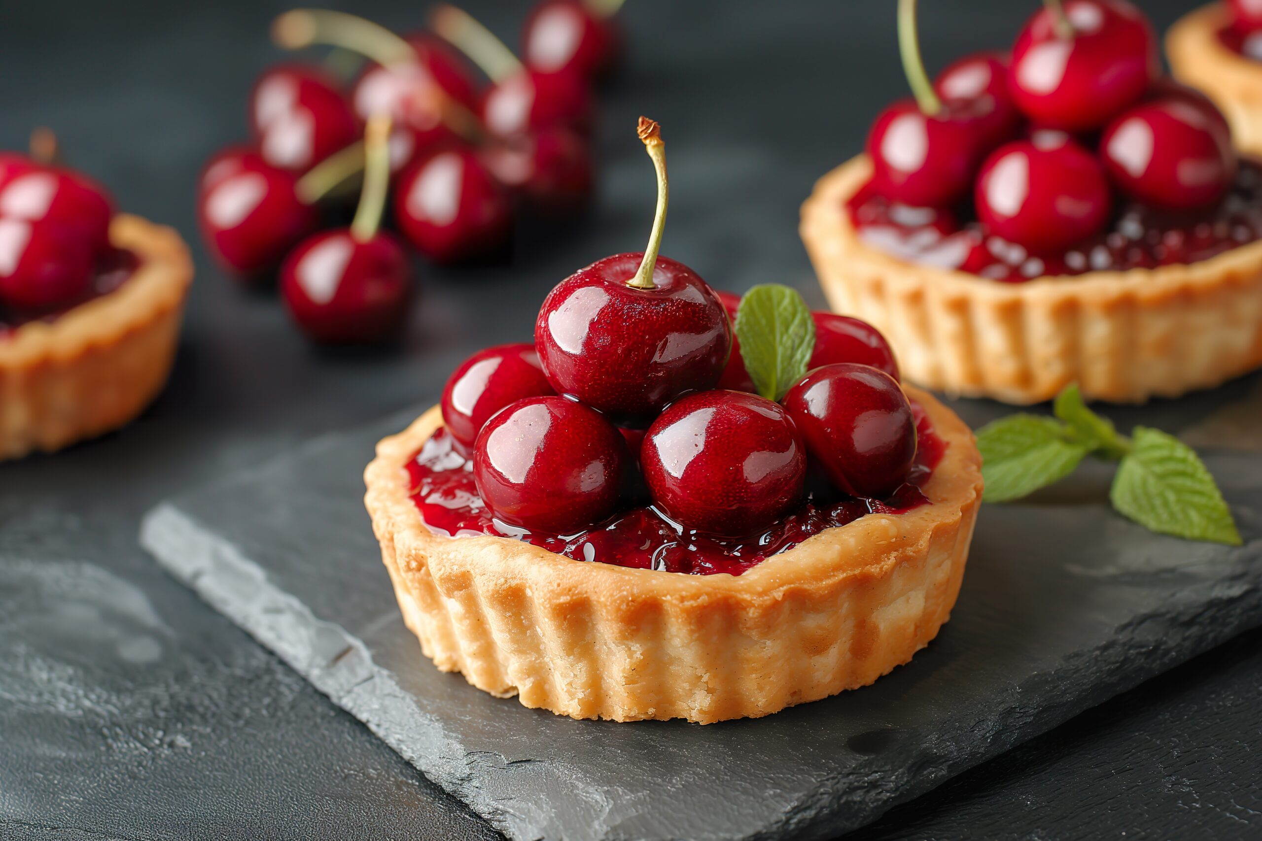 さくらんぼのタルト